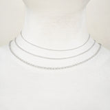 9ct White Gold - Belcher - Necklace Chain