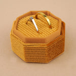 Golden Honey - Octagon Double Ring Box