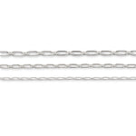 925 Sterling Silver - Paperclip Figaro - Bracelet Chain