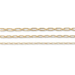 9ct Yellow Gold - Paperclip Figaro - Bracelet Chain