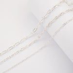 925 Sterling Silver - Paperclip Figaro - Chain Extender