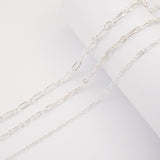 925 Sterling Silver - Paperclip Figaro - Chain Extender