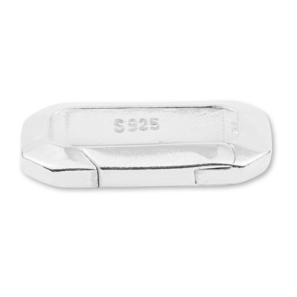 925 Sterling Silver - Diamond Cut Paperclip Clasp