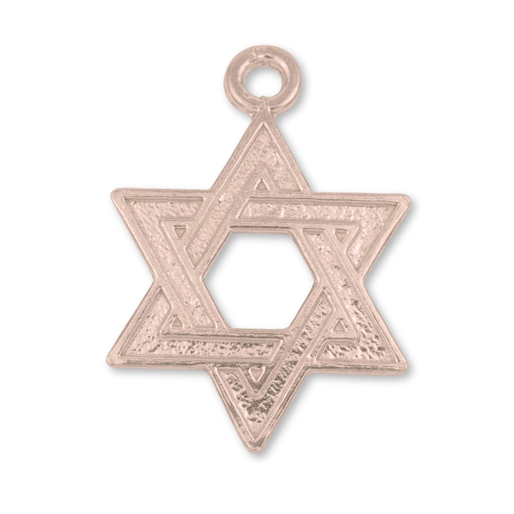 9ct Rose Gold - Heritage Star of David Charm