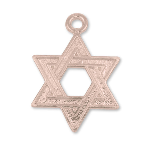 9ct Rose Gold - Heritage Star of David Charm