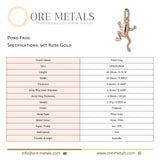 9ct Rose Gold - Pond Frog Charm