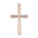 9ct Rose Gold - Temple Crucifix Charm