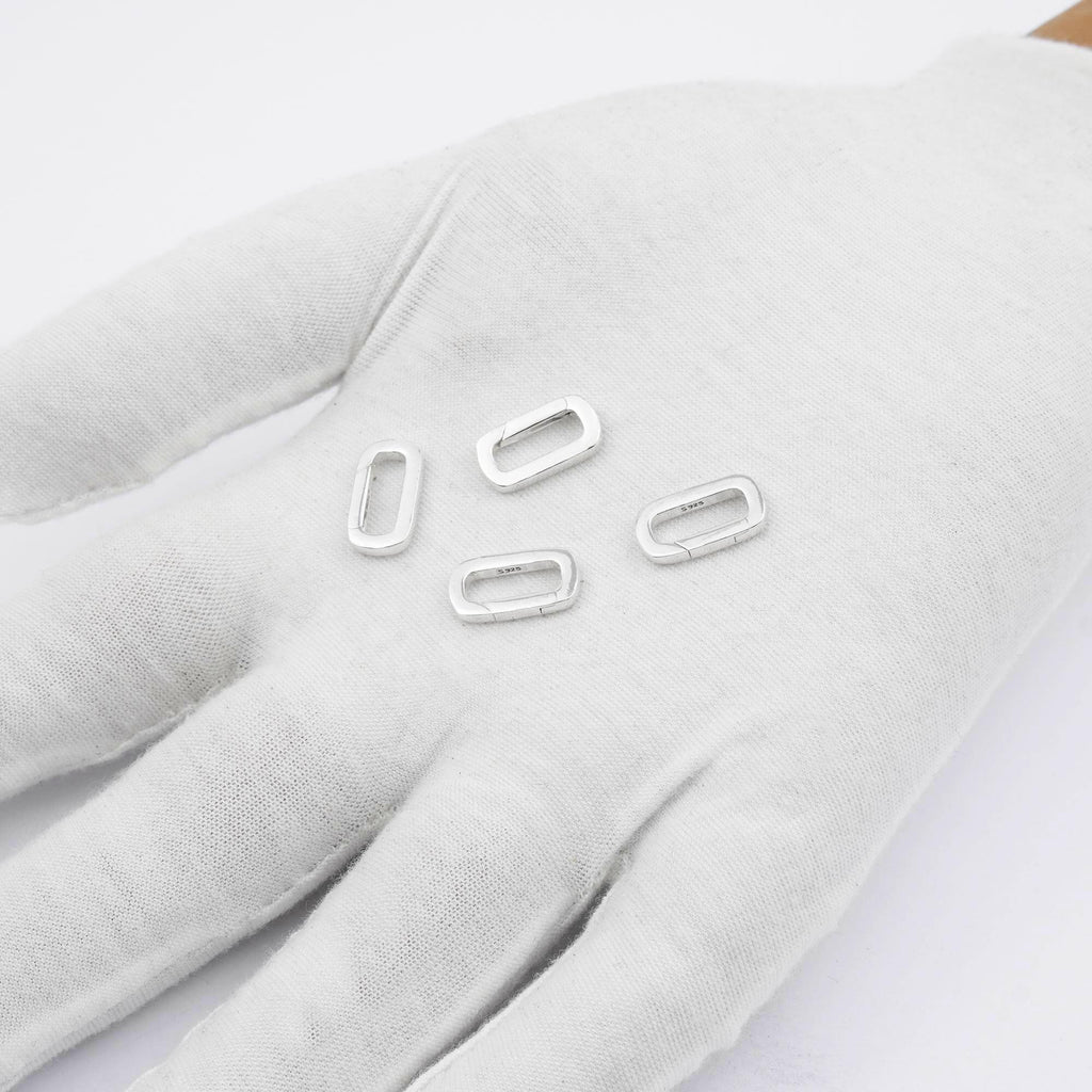 925 Sterling Silver - Regal Paperclip Clasp