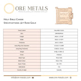 9ct Rose Gold - Holy Bible Charm