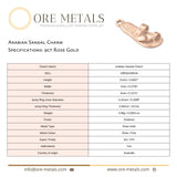 9ct Rose Gold - Arabian Sandal Charm