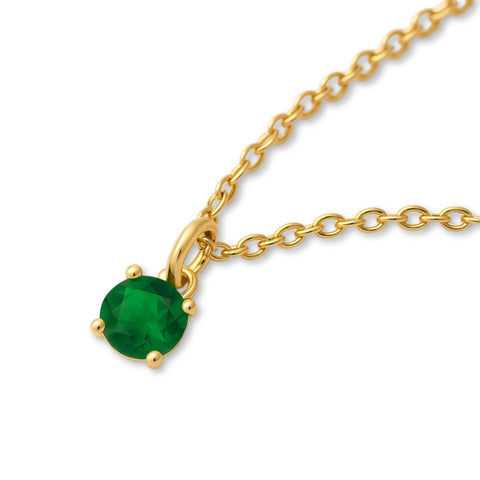 9ct Yellow Gold | Emerald - May Birthstone Bracelet