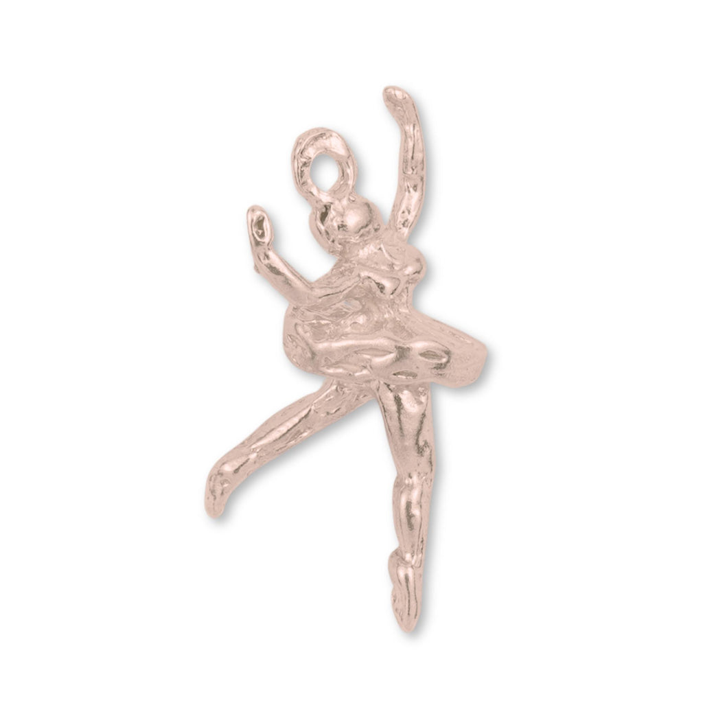 9ct Rose Gold - Ballet Dancer Charm