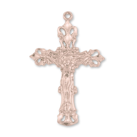 9ct Rose Gold - Regal Crucifix Charm