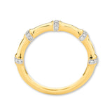 18ct Yellow Gold | 0.12ct GH/SI - Bone Diamond Ring