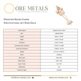 9ct Rose Gold - Dragster Racer Charm