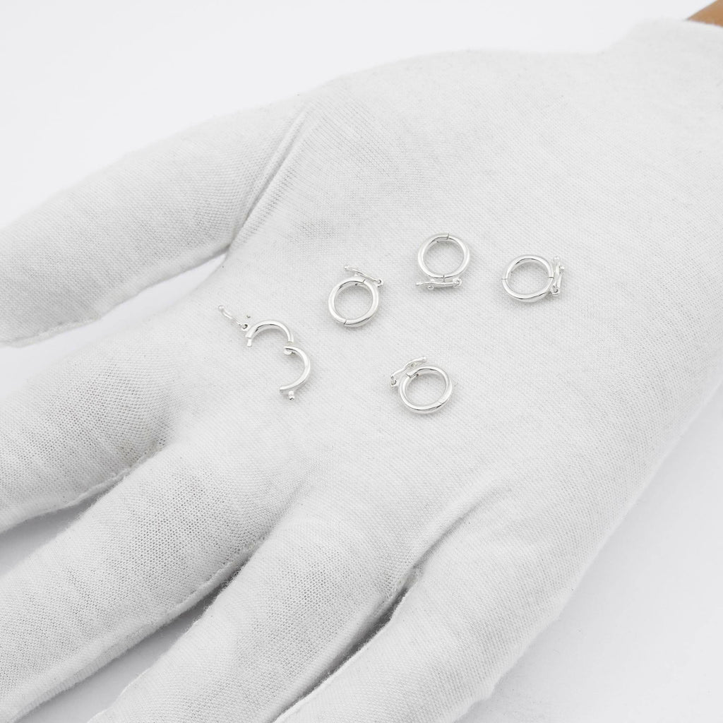 925 Sterling Silver - Safety Circle Clasp