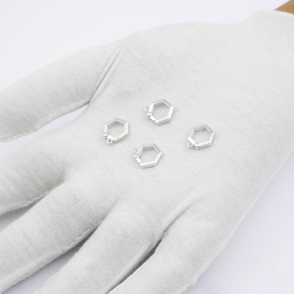 925 Sterling Silver - Hexagon Clasp