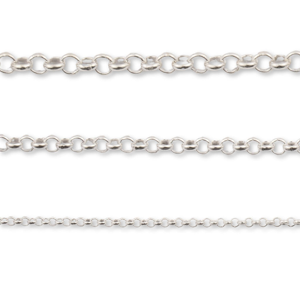 Silver Rolo Chain India 925 Sterling Silver - Rolo - Necklace Chain