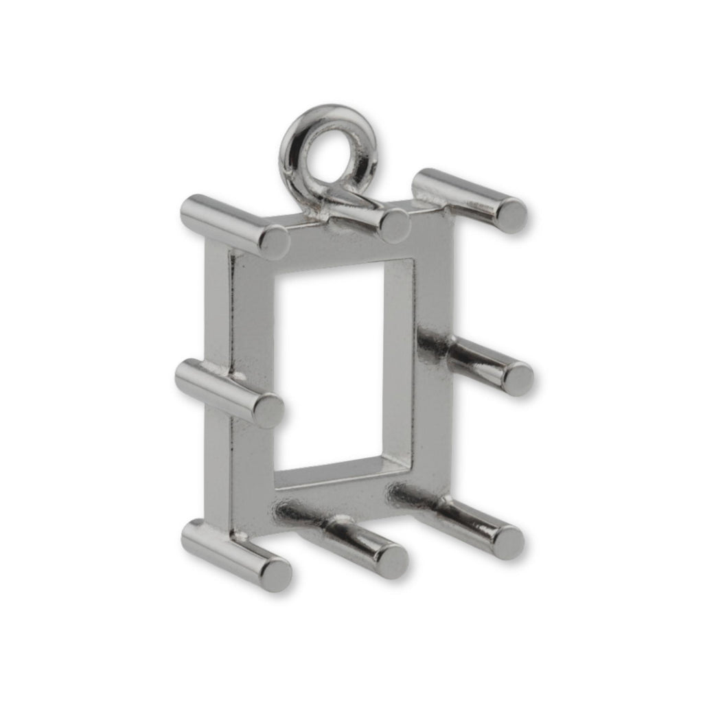 950 Platinum - Rectangle Prong Setting