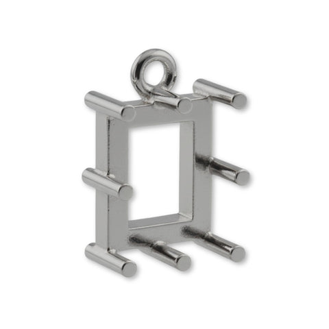950 Platinum - Rectangle Prong Setting