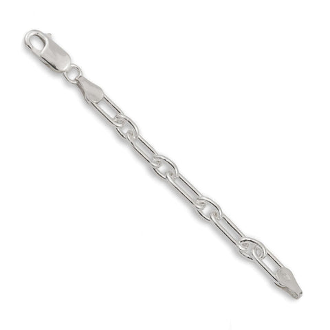 9ct White Gold - Paperclip Figaro - Chain Extender