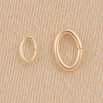 18ct Yellow Gold - Oval Open Jump Rings