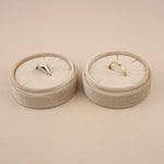 Cream - Round Earring Box