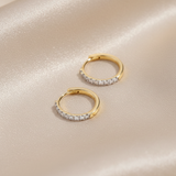 18ct Yellow Gold | 0.3ct GH/SI - Diamond Clicker Hoop Earrings