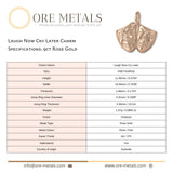 9ct Rose Gold - Laugh Now Cry Later Charm
