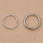 9ct White Gold - Round Closed Jump Rings