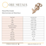 9ct Rose Gold - House Mice Charm