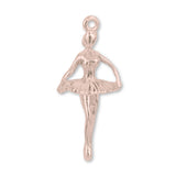 9ct Rose Gold - Ballerina First Position Charm