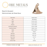 9ct Rose Gold - Regatta Sailboat Charm