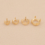 9ct Yellow Gold - Round Basket Setting