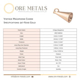 9ct Rose Gold - Vintage Megaphone Charm