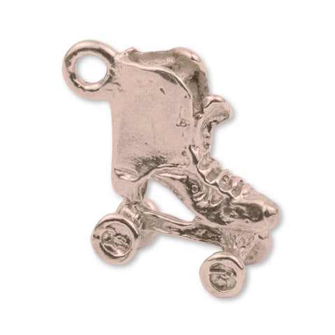 18ct Rose Gold - Vintage Quad-Skates Charm