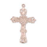 18ct Rose Gold - Regal Crucifix Charm
