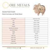 9ct Rose Gold - Skudde Ram Charm