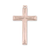 9ct Rose Gold - Embossed Regal Crucifix Charm
