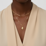 9ct Yellow Gold | 0.11ct GH/SI - Marquise Diamond Starburst Charm