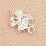 925 Sterling Silver - Clover Connector Charm