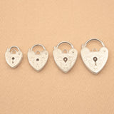 925 Sterling Silver - Engraved Padlock Clasp