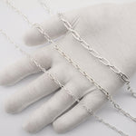 925 Sterling Silver - Paperclip Figaro - Chain Extender