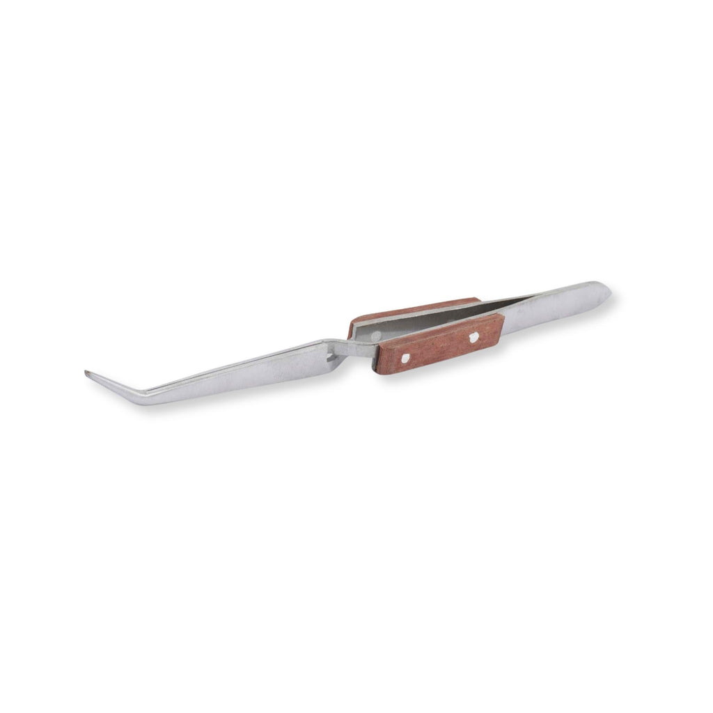 Curved Nose Self Locking Tweezers