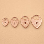 9ct Rose Gold - Engraved Padlock Clasp