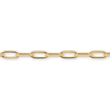 9ct Yellow Gold - Diamond Cut Paperclip - Bracelet Chain