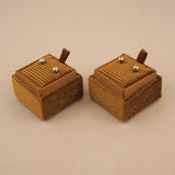 Caramel Brown - Square Earring Box