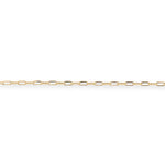 9ct Yellow Gold - Diamond Cut Paperclip - Bracelet Chain