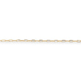 9ct Yellow Gold - Diamond Cut Paperclip - Bracelet Chain