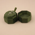 Olive Green - Octagon Necklace Box